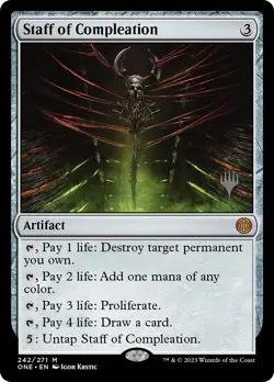 Staff of Compleation [PPONE - 242] - NM [Foil] TCG MTG - Image 1