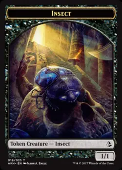 Insect Token Light Play, English Magic the Gathering MTG Amonkhet - Image 1