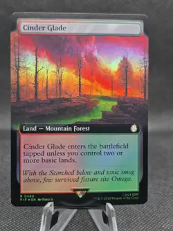 MTG - [FOIL] Cinder Glade (Extended Art) - Fallout - Image 1