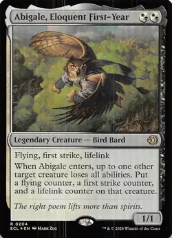 Abigale Eloquent First Year Foil 204 Lorwyn Eclipsed Magic the Gathering - Image 1