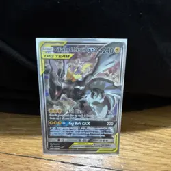 Pokemon Pikachu & Zekrom GX SM168 Team Up TAG TEAM GX Holo Rare Card - Image 1