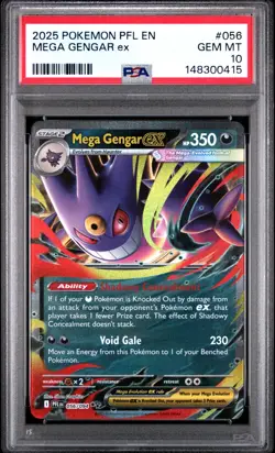 Mega Gengar EX - 056/094 - English Pokemon Card - PSA 10 Gem Mint - #L253 - Image 1