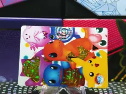 Pokemon Pocket Monsters Vending Prism Holo Vintage Sticker #368 PIKACHU rare - Image 3