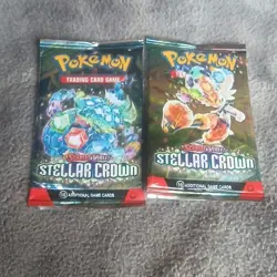 Pokemon Scarlet & Violet Stellar Crown Booster Packs 2x Cinderace Hydrapple - Image 1