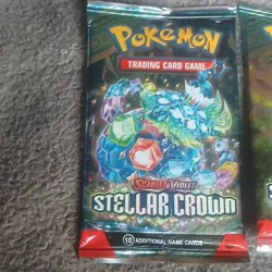 Pokemon Scarlet & Violet Stellar Crown Booster Packs 2x Cinderace Hydrapple - Image 2