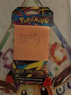(VERY HEAVY) 33.09g Pokemon TCG Mega Evolution Sleeved Booster Pack (SEALED)✅ - Image 2