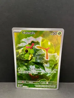 Caterpie 172/165 IR NM SV: Scarlet & Violet 151 Illustration Rare Pokemon TCG - Image 1