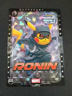 Ronin (Pikachu) #E23 - Silver Holo - Heros & Villains Flash Edition Pokemon Peru - Image 1