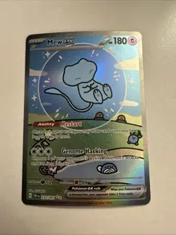 Pokemon TCG Mew EX Special Illustration Rare Holo SV Paldean Fates 232/091 180 … - Image 1