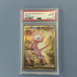 2023 POKEMON MEW EN-151 HYPER RARE #205 MEW EX PSA 10 - Image 1