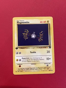 Pokemon TCG Magnemite 60/82 1st Edition Team Rocket Set NM - Image 1