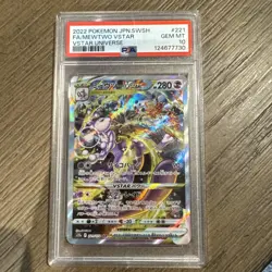 Pokemon Mewtwo VSTAR Universe Japanese Special Art Rare #221 PSA 10 Gem Mint - Image 1
