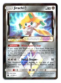 2018 Pokemon Sun Moon Celestial Storm Jirachi Holo #97 - Image 1