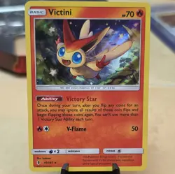 Victini 10/145 HOLO 2017 Sun & Moon Guardians Rising POKEMON TCG - Image 1