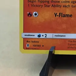 Victini 10/145 HOLO 2017 Sun & Moon Guardians Rising POKEMON TCG - Image 5
