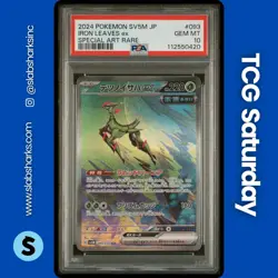 2024 POKEMON CYBER JUDGE JP #093/071 IRON LEAVES EX SPECIAL ART RARE PSA 10 - Image 1