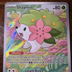 Pokemon Shaymin 185/182 Sv10 Destined Rivals Illustration Rare Holo NM+ - Image 3
