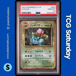 2023 POKEMON CLASSIC COLLECTION JP #002/032 IVYSAUR PSA 10 - Image 1