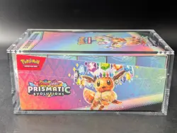 Pokemon SV8.5 Prismatic Evolutions Sealed Booster Bundle Display Case W/Acrylic - Image 4