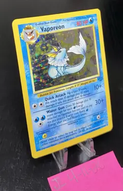 Pokemon TCG Vaporeon Jungle 12/64 Holo Unlimited Holo Rare - Image 3