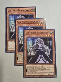 Ghost Belle & Haunted Mansion (3x) SDCB-EN015 Common 1st Edition NM Yugioh - Image 1