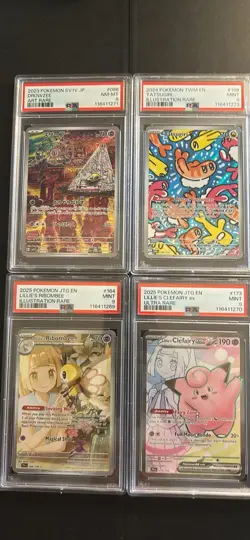 Pokemon Graded 4 Card Lot - Image 1