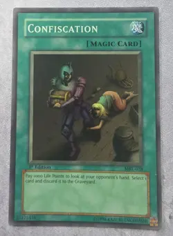 Yu-Gi-Oh Confiscation MRL-038 1st Edition Super Rare NM - Image 1