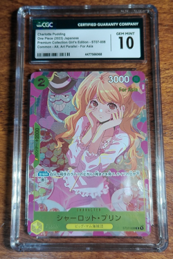 2023 One Piece Japanese Charlotte Pudding ST07-008 Promo Girls Edition CGC 10 - Image 1