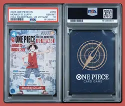 2026 ONE PIECE PROMOS COLLEGE BASKETBALL US VOYAGE MONKEY D. LUFFY PSA 10 - Image 1