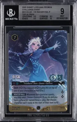 2025 DISNEY LORCANA PROMOS #2C2 ELSA - ICE MAKER FOIL P BGS 9 - Image 1