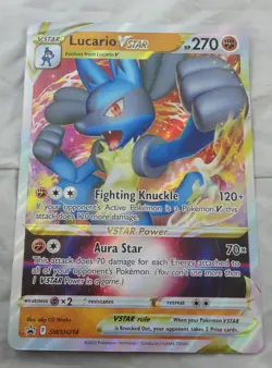 Pokemon Jumbo Oversized Promo Card Lucario VStar SWSH214 - Image 1