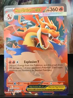 Mega Charizard Y EX 022/217 Ascended Heroes English Pokemon Card - Image 2