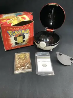 VTG Limited Edition 23K Gold-Plated Pokemon Trading Card Charizard - Image 1