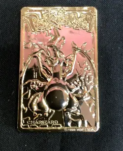 VTG Limited Edition 23K Gold-Plated Pokemon Trading Card Charizard - Image 2