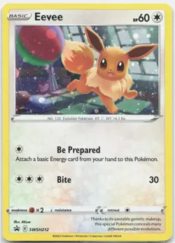 Eevee - Promo SWSH: Sword & Shield Promo Cards SWSD Colorless Holo SWSH212 2019 - Image 1