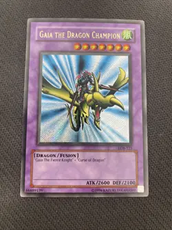 Yugioh Gaia The Dragon Champion LOB-125 Holo Card - Image 1