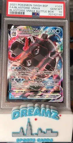 Blastoise VMAX SWSH103 SWSH: Sword & Shield Promo Cards Graded PSA 10 - Image 1