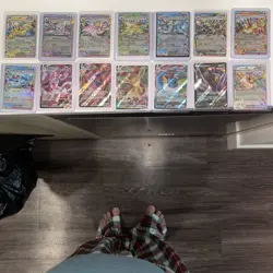 Pokemon TCG Eeveelutions EX Prismatic Evolutions - 9 CARD SET with Vmax and V NM - Image 1