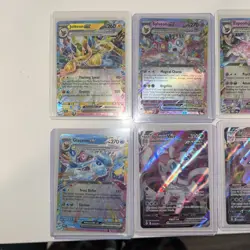 Pokemon TCG Eeveelutions EX Prismatic Evolutions - 9 CARD SET with Vmax and V NM - Image 2