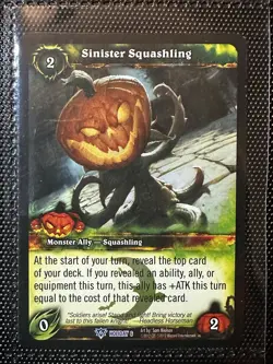 1x World of Warcraft TCG Sinister Squashling (Foil) - Promo Cards - Image 1
