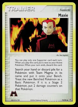 Pokemon Card - Maxie Team Magma vs Team Aqua 73/95 Uncommon Reverse Holo - Image 1