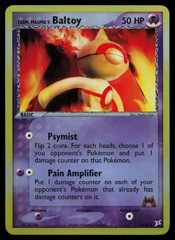 Pokemon Card - Team Magma's Baltoy Team Magma vs Team Aqua 32/95 Reverse Holo - Image 1