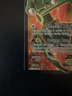 Pokemon Rayquaza EX Full Art Holo Ultra Rare Card Dragons Exalted 123/124 - Image 5