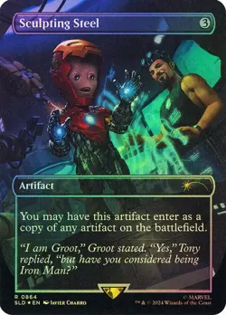 Sculpting Steel Foil Marvel Secret Lair NM MTG - Image 1