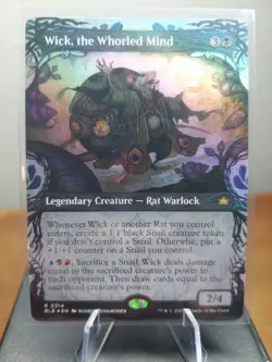 MTG Wick, the Whorled Mind Bloomburrow 0314 Foil Showcase Rare NM - Image 2