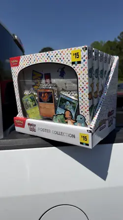 Pokemon 151 Poster Collection Box Display Case Dollar General Exclusive X6 - Image 1