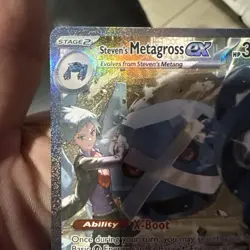 Pokemon Steven’s Metagross 289/217 SIR Mega Evolution Ascended Heroes NM CLEAN - Image 3