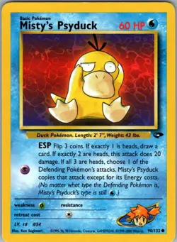 Misty's Psyduck 90/132 Common Gym Challenge Pokemon Unlimited Near Mint - Image 1