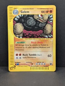Golem 014/165 Expedition Base Set Holo Rare Pokemon TCG Nintendo e-reader MP - Image 1