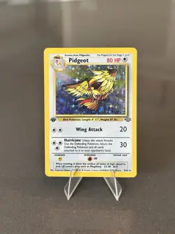 Pokemon TCG 1st Edition Pidgeot 08/64 ROUGH CONDITION Jungle Holo Rare VTG 1999 - Image 1
